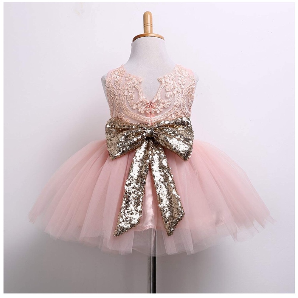 Toddler floral sleeveless princess dress gown - Picture 5 of 8